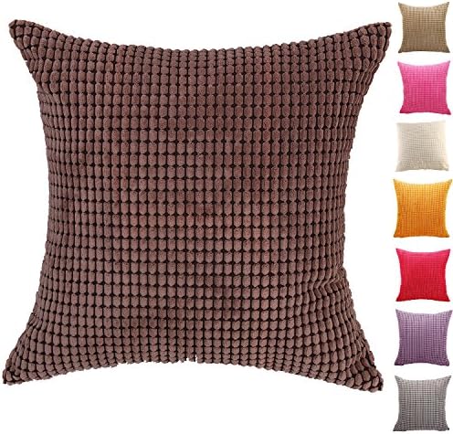 Corn Kernels Corduroy Home Decor Throw Sofa Car Cushion Cover Pillow Case,9 Colors 10 Size