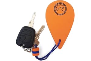 SwimCell Key Float Floating Keyring for Boat Keys. Floats 60gm - 3 X More Than A Marine Cork buoy! Nautical Keychain Sailing Gift.