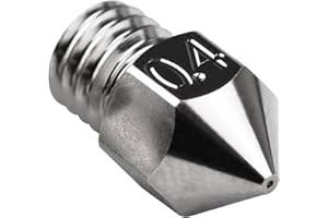 POLISI3D Wysoka temperatura 500°C, nieprzywierająca, ostra dysza miedziana pokryta MK8, 0,4 mm, trwała do drukarki 3 Pro Ender 5 Pro CR10, CR-10, S4, S5, A8, CraftBot, 0,4 mm