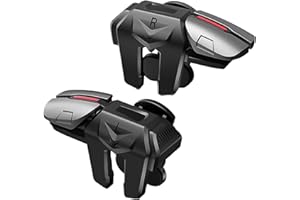 Amztour Manette de Jeu Mobile à Six Doigts avec 6 Gâchettes Contrôleur Déclencheur Portable 1 Paire Compatible Android iOS pour PUBG Mobile Call of Duty Jeux Esports Manette PUBG Mobile Triggers