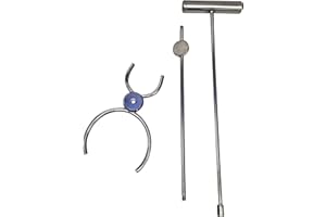 Acclaim Professional 3 Piece Heavy Duty Chrome Metal Screw Together Jack & Bowls Lifter 29.5” Tall T Shaped Handle Bowling Aid