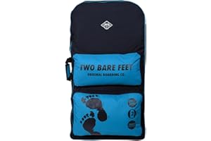 Two Bare Feet 44" Double Bodyboard Carry Bag – Heavy Duty, Large Capacity for Two Boards – Padded Shoulder Strap, Durable Zippers, Travel & Beach Ready – Multiple Colours