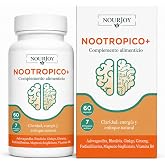 Nootropic Rhodiola Rosea Ginkgo Biloba and Ashwagandha 7 in 1 60 Cps | Memory Concentration Mental Clarity with Phosphatidyls