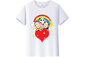 LINIFOLL Maglietta per Bambina Youtuber T-Shirt per Ragazze Magliette Comode Cotton per Ragazzi E Ragazze Maniche Corte Estive Casual da Ragazza