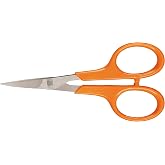 Fiskars Kavisli bı&ccedil;aklı manik&uuml;r/nakış makası, Toplam uzunluk: 10 cm, Sağ ve sol elini kullananlar i&ccedil;in, Paslanmaz &ccedil;elik bı&ccedil;ak