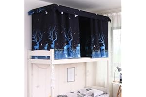 BAO CORE Bettvorhang Hochbett Etagenbett Schlafsaal Mid-Sleeper Bett Zelt Vorhang Tuch Baldachin Verbreitung Blackout Vorhänge Staubdicht Moskito Schutz Bildschirm Net Studentenwohnmein Moskitonetz