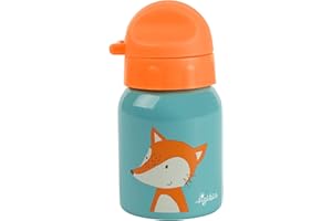 Sigikid 24994 - Botella de Acero Inoxidable con diseño de Zorro, Color Azul