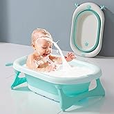 R for Rabbit Bubble Double Aqua Bath tub for Baby | Foldable &Temperature Sensitive Indicator for New Born of 0 to 3 Years - 