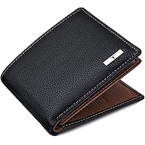 URBAN FOREST Travis Black Leather Wallet for Men : Amazon.in: Fashion