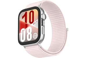 OUTPUTBT Bracelet avec Connecteur Métallique pour HUAWEI WATCH FIT 4/Fit4 Pro/Fit 3 Remplacement Nylon Sport pour Huawei Fit3/Fit4 pour Femme Homme