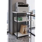 Yazıcı Sehpası 3 Katlı &Ccedil;ok Ama&ccedil;lı Raf Metal Ayaklı Printer Stand Ofis Ev D&uuml;zenleyici Beyaz
