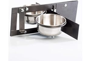 Adventure Bound Double 4 Inch Bowl Parrot Swing Feeder for Cage & Aviary Birds