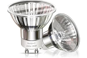 Klarlight GU10 Ampoules Halogènes Réflecteur 35W, GU10 2 Broches Ampoule Spot Halogènes Dimmable Blanc Chaud 2800K, 360LM Larges Faisceaux 120° Projecteur pour Luminaires sur Rail, Encastrés (2 Unité)