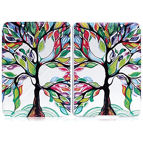 MoKo Kindle Paperwhite Hülle – Kunstleder Origami Ständer Schutzhülle Smart Cover mit Auto Sleep / Wake für Alle Kindle Paperwhite (2016 / 2015 / 2013 / 2012 Modell mit 6 Zoll Display), Glück Baum - 2