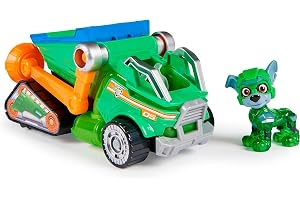 Paw Patrol, Rocky Tematized Super Film Avfallsbil, med ljus och ljud, spel för barn och flickor, 3+ år