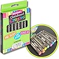 Imagination Starters Chalkboard Crayons - 8 Colors- no dust, Low Mess, Wet Wipe-able, Clean, Washable, Great for Vinyl, Glass, Chalkboard Labels
