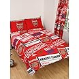 Arsenal Official Double Duvet Cover Set Patch Red
