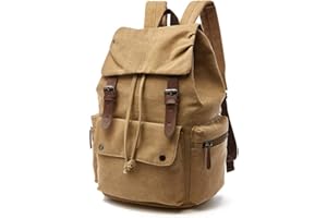 Rufun Plecak płócienny na laptopa, plecak dzienny, wędrówki, podróże, duża pojemność, uniseks