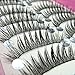 10 Pairs Natural Black Long Cross Thick Eye Lashes Makeup Fake False Eyelashes