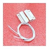 tensión nominal: 200 VDC 10SETS / Lot MC-38 Interruptor magnético del Sensor de la Ventana de la Puerta con Cable para el Sistema de Alarma del hogar, Cuando el Sensor está Junto, Normalmente Cerrado NC
