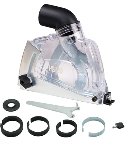 Cofano Protezione Per Smerigliatrici Angolari 115mm/125mm - Con Aspirazione Polvere - Foto 2