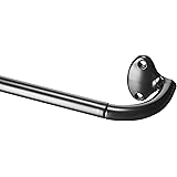 Amazon Basics - Asta per tende oscuranti - da 122 a 224 cm, Nero