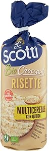 Riso Scotti - Risette Multicereali con Quinoa - Gallette di Riso Senza Glutine Bio 130 gr