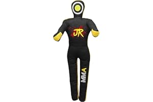 JR ACTIVE Mannequin d'entraînement MMA (position debout) pour boxe, combat, lancer, lutter, karaté, jiu-jitsu, entraînement de lutte - Non rempli