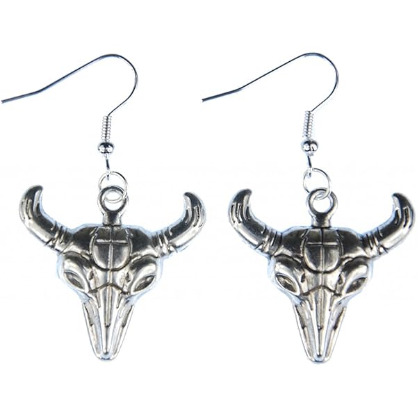 Orecchini Color Argento Con Teschio E Ossa Incrociate - Italia - Foto 14