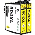 JoyPrinting 604XL Ink Cartridges Replacement for Epson 604 Ink Cartridges Compatible with Epson Expression Home XP-2200 XP-2205 XP-3200 XP-3205 XP-4200 XP-4205 Workforce WF-2910 WF-2930 (2 Yellow)
