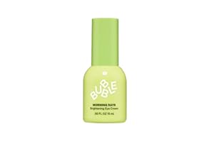 Bubble Skincare Morning Rays Brightening Eye Cream - Vitamin C Under Eye Cream for Dark Circles & Puffiness - Enriched with Green Tea Extract to Calm, Protect & Soothe Skin (15ml)