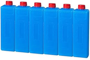 Kyzuzia 8 Pile refrigeranti per Borsa frigo, Borsa Termica da 200 ml, Piccola, Ultra Sottile e refrigerante, Ideale per Campeggio e Viaggi