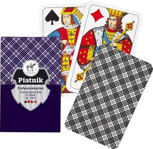 Preisvergleich Produktbild Piatnik Vienna Preference Karo 32 Blatt, Nr. 1811