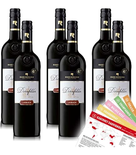 J.Drathen Dornfelder QbA, Halbtrocken, Sortenreines Weinpaket (6x0,75l