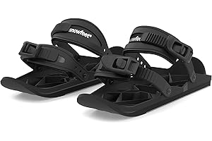Snowfeet Basic - Mini Short Ski Skates for Snow | Skis for Winter Shoes | Short Snowskates Snowblades Skiboards | The Real Original