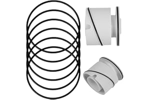 HAMKU 6 Stück Geruchsverschluss dusche, Duschablauf, Dichtungsringe, Ersatz Tauchrohr Dichtung, kompatibel Einsatz für Baureihe, AD 65 mm ID 60 mm Dicke 2.5 mm, Duschablauf Dichtungsring