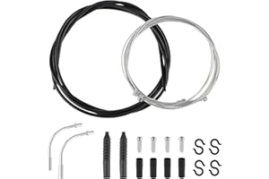 KILDOWS Kit Cable Freno de Bicicleta, 2.5M Universal Kit de Cables de Freno Accesorios de Reparación de Cables para Bicicleta de Montaña Carretera MTB Delantera y Trasera Cable Freno