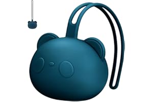 AIRFISH Silicone Dummy Case, Pacifier Holder Case, BPA Free Baby Bear Pacifier Holder Cover, Portable Soother Pods for Baby Travel Pacifiers, Pacifier Accessories for Boys and Girls-Dark Blue