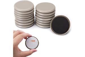 FDRJKN 16 Pcs Furniture Sliders, 50mm Appliance Sliders, Furniture Sliders For Carpet, Washing Machine Sliders, Furniture Sliders Pads For Heavy Items On Carpet & Hard Floor