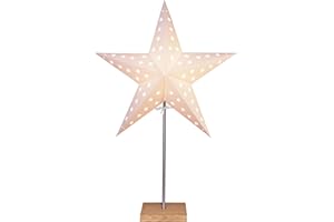 STAR TRADING StarTec Lampe à poser avec étoile en papier 43 cm