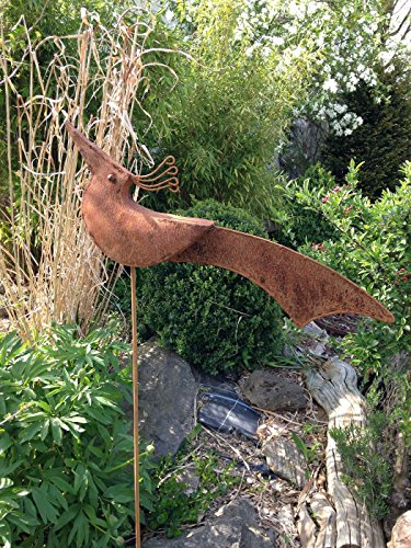 Scholtissek Vogelstecker H 65cm Vogel Pfau Eisen Rost Edelrost Gartenstecker - 3