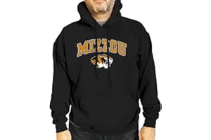 Campus Colors Missouri Tigers Adult Arch & Logo Gameday Hooded Sweatshirt - Black,
