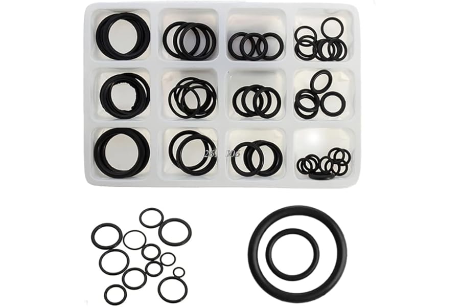 50 x Assorted Rubber O Ring Rings Plumbing DIY Tap Sink Washers Car Seals Air