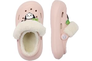 ZEPYFXIT Hausschuhe Kinder Winter Warme Flauschige Hausschuhe Junge Mädchen Plüsch Pantoffeln Bequeme Gefüttert Rutschfeste Lined Slipper