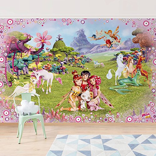 Kindertapeten – Vliestapeten – Mia and Me – Mia´s magische Welt – Fototapete Breit Vlies Tapete Wandtapete Wandbild 3D Fototapete, Größe HxB: 255cm x 384cm - 4