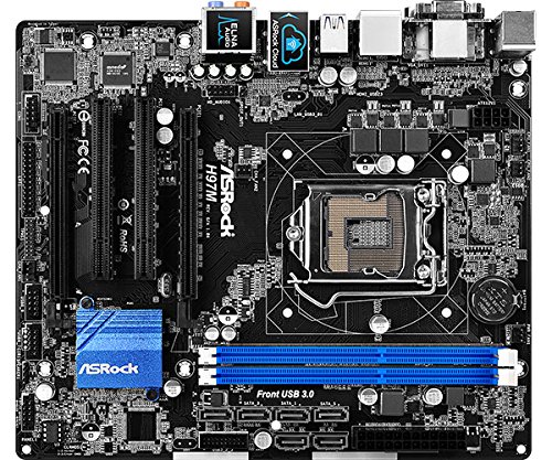 ASRock H97M - Placa Base (DDR3-SDRAM, DIMM, Dual, Intel, Celeron, Core i3, Core i5, Core i7, Pentium, Socket H3 1150)