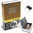 FEXMY Hidden Secret Book Safe Vault Box with 2 Keys Jewelry Money Cash Box Locker Book Safe Mini Locker Jewellery Safe Box Dictionary for Office Home (18 x 12 x 5.5 cm) (Multicolour)