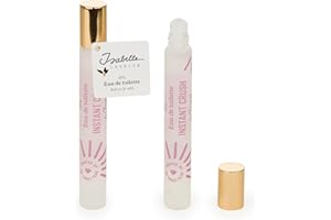 ISABELLE LAURIER - Eau de toilette pour femme - Parfum de poche Roll on INSTANT CRUSH - Format voyage 10ml - Made in France