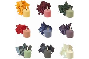‎RONOZA Ronoza® Kerzenwachs Farbe, 9 Farben x 5g, Kerzenfarbe, Kerzen Farbe für Diy Kerze, Kerzenfarben Farbstoff für Gelwachs, Paraffinwachs,Bienenwachs, Kerzenwachs Zum GießEn,Sicher Und NatüRlich