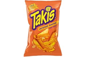 10 x Takis Intense Nacho Käse Geschmack nicht scharf Tortilla Chips Original aus Mexiko